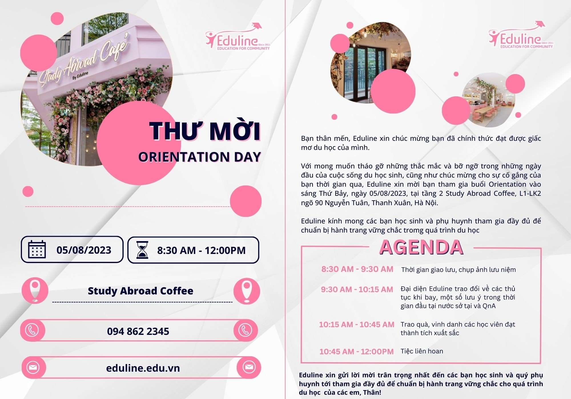 EDULINE ORIENTATION DAY KỲ THU 2023 - LỜI MỜI THAM DỰ