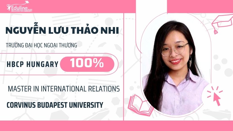 Nguyễn Lưu Thảo Nhi - Học bổng Chính phủ Hungary 100% hệ Thạc sĩ