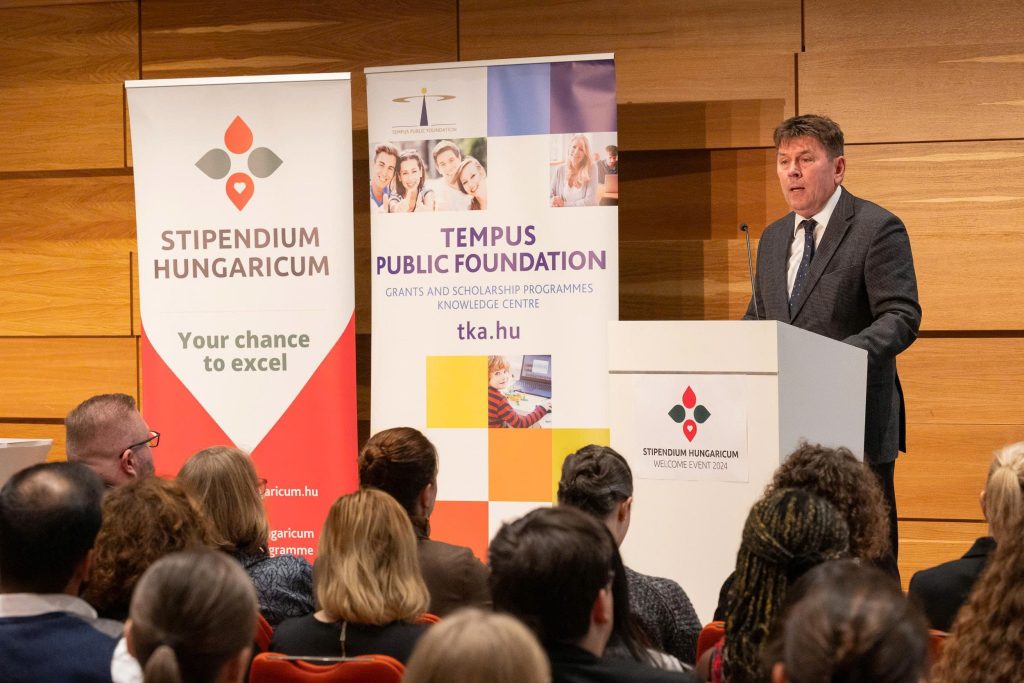 Đại diện chương trình phát biểu tại sự kiện Stipendium Hungaricum Welcome Event 2024