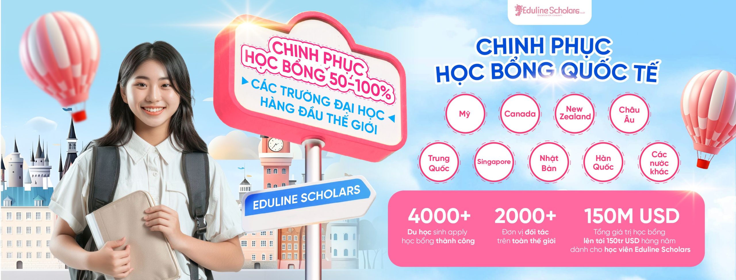 EDULINE SCHOLARS – 15 NĂM ĐỒNG HÀNH CÙNG HỌC SINH VIỆT NAM CHINH PHỤC HỌC BỔNG QUỐC TẾ