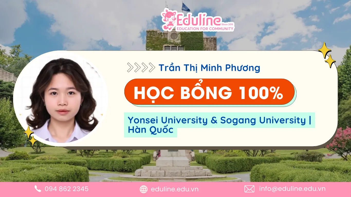 NỮ SINH ẴM TRỌN HỌC BỔNG 100%TỪ 2 TRƯỜNG ĐẠI HỌC HÀNG ĐẦU HÀN QUỐC: YONSEI UNIVERSITY VÀ SOGANG UNIVERSITY
