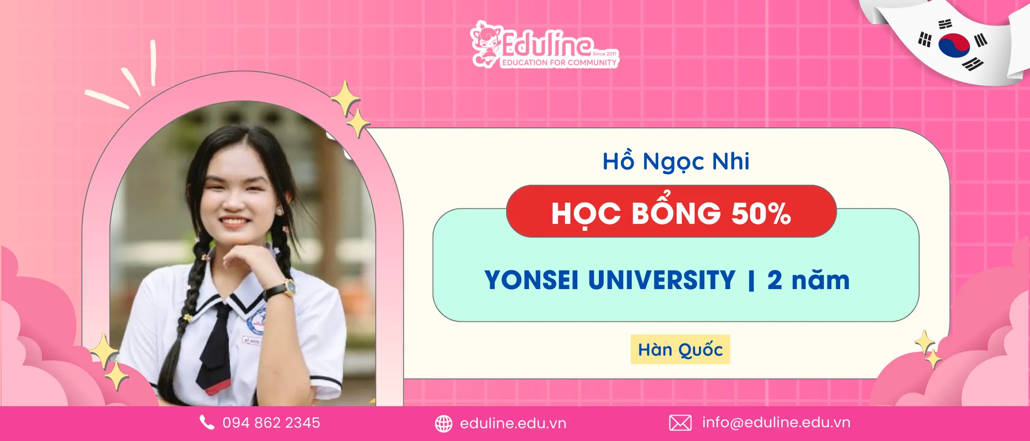 TIN VUI NỐI TIẾP TIN VUI | HỌC VIÊN EDULINE CHINH PHỤC HỌC BỔNG TỪ TOP SKY