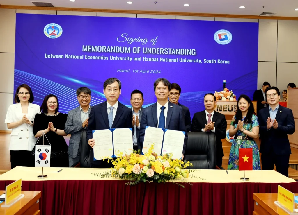 Hợp Tác MoU Giữa ĐH Kinh Tế Quốc Dân và ĐH Quốc Gia Hanbat – Đối tác chiến lược của Eduline