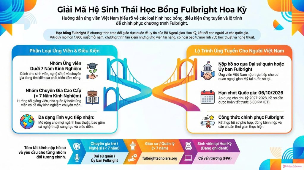 Học Bổng Fulbright Hoa Kỳ: Cẩm Nang Toàn Diện Chinh Phục “Tấm Vé Vàng” Du Hành Học Thuật