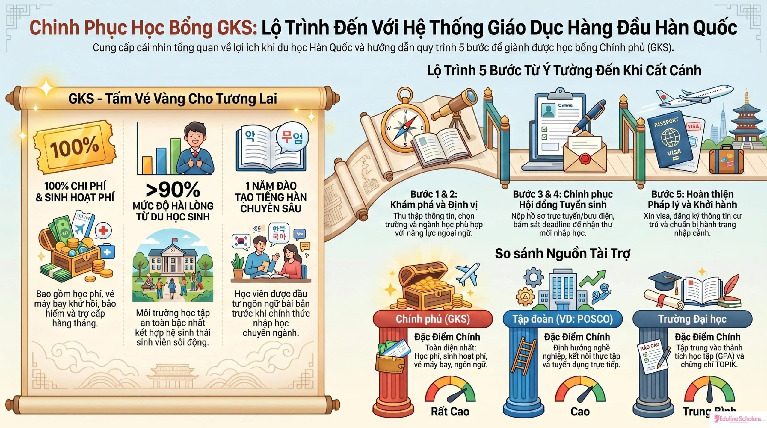 Học bổng GKS: Cẩm nang chinh phục học bổng chính phủ Hàn Quốc
