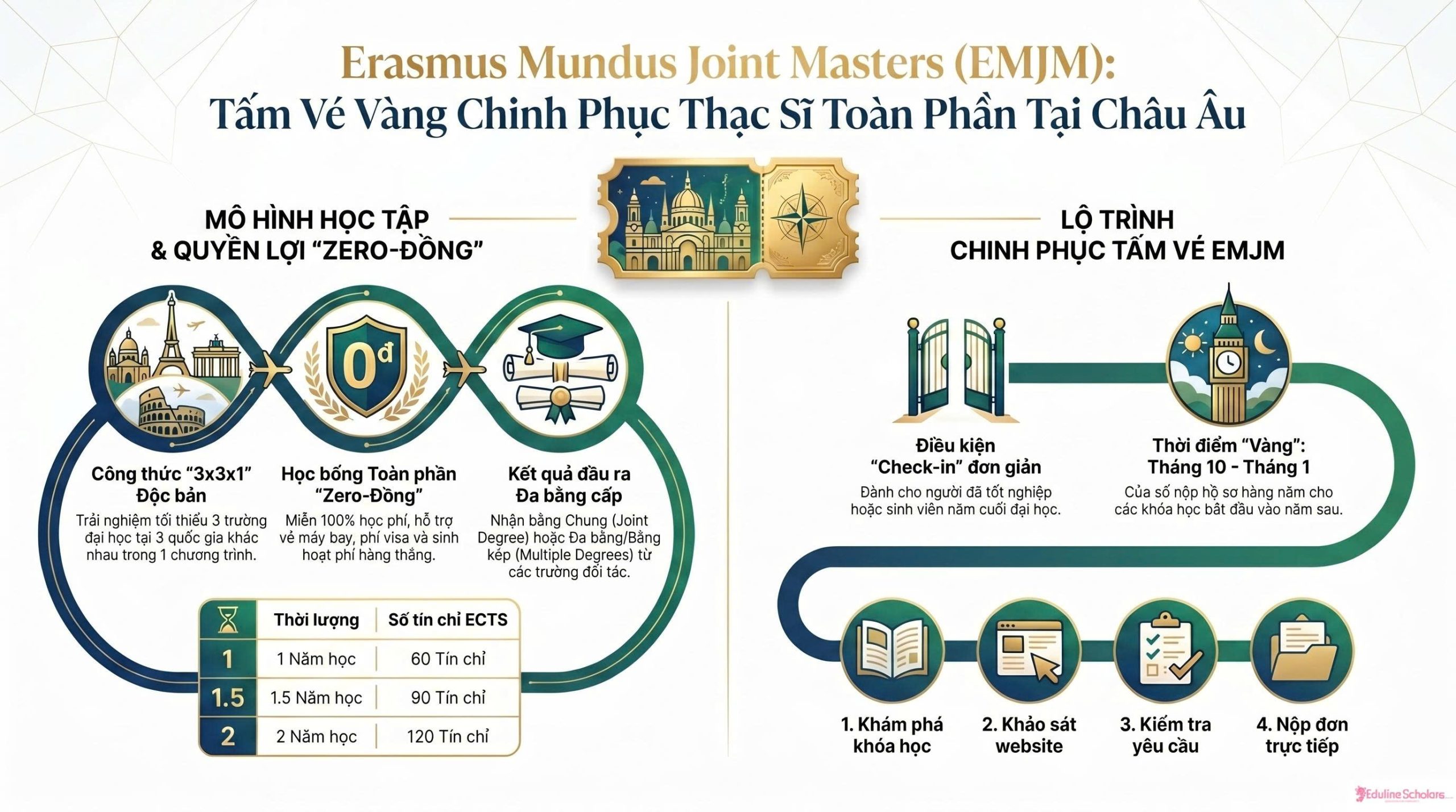 Erasmus Mundus Joint Masters (EMJM): Tấm Vé Thông Hành Toàn Phần Vi Vu Trời Âu