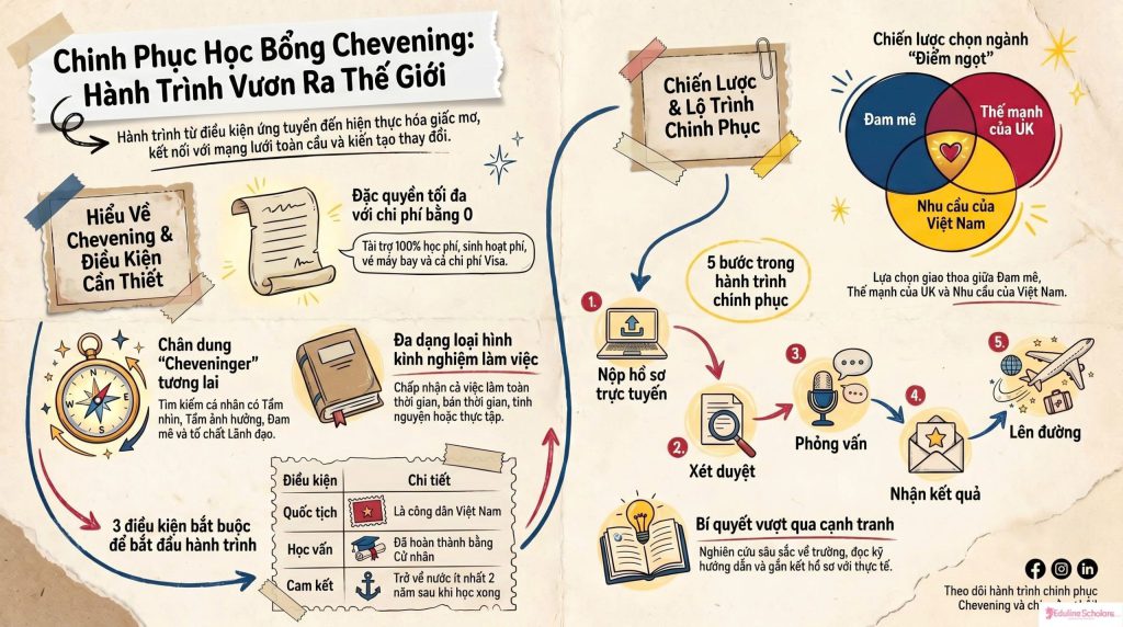 Học Bổng Chevening: Cẩm Nang Từ A-Z Chinh Phục “Tấm Vé Vàng” Thạc Sĩ Anh Quốc