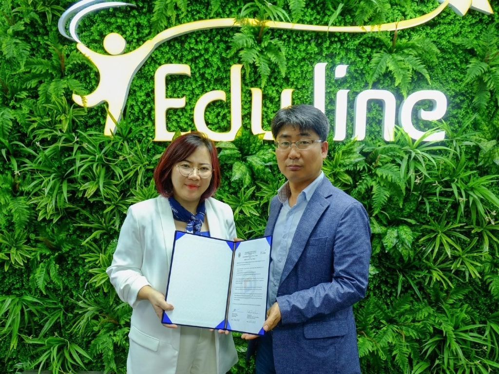 MoU Thỏa Thuận Ghi nhớ giữa Eduline v&agrave; Hanbat University 2017.